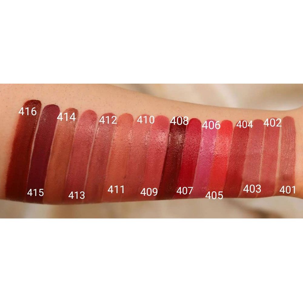 رژلب مایع مات و آبرسان شماره 401