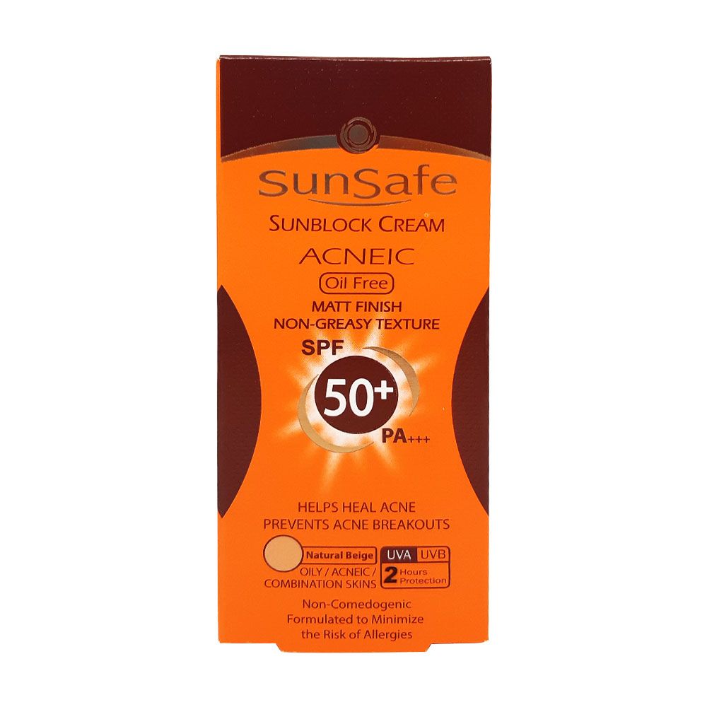 ضد آفتاب رنگی فاقد چربی آکنئیک SPF50 بژ متوسط 