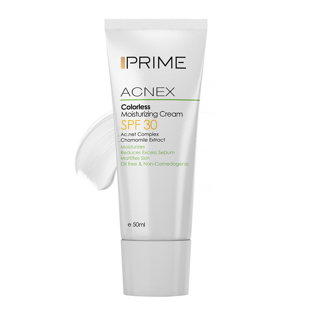 کرم مرطوب کننده بی رنگ Acnex فاقد چربی SPF30