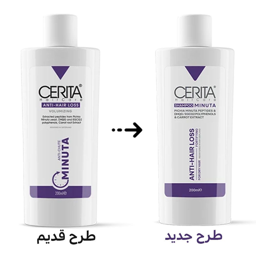 شامپو مینوتا ضد ریزش موهای خشک