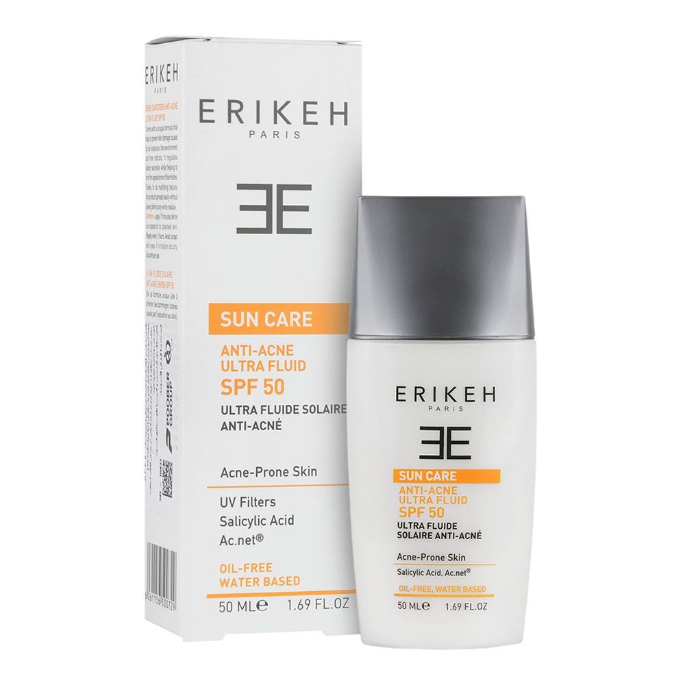 ضد آفتاب ضد جوش فلوئیدی بی رنگ فاقد چربی SPF50