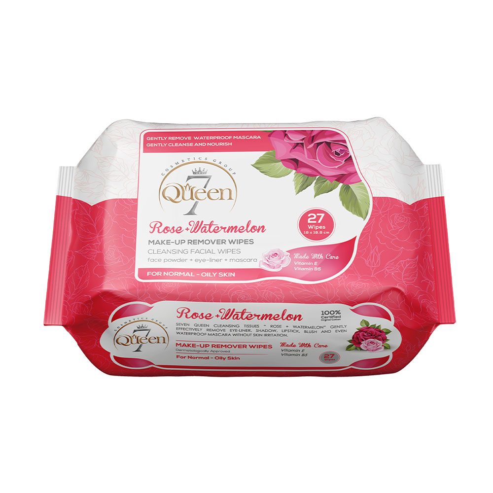 دستمال مرطوب آرایش پاک کن پوست معمولی و چرب 27 عددی