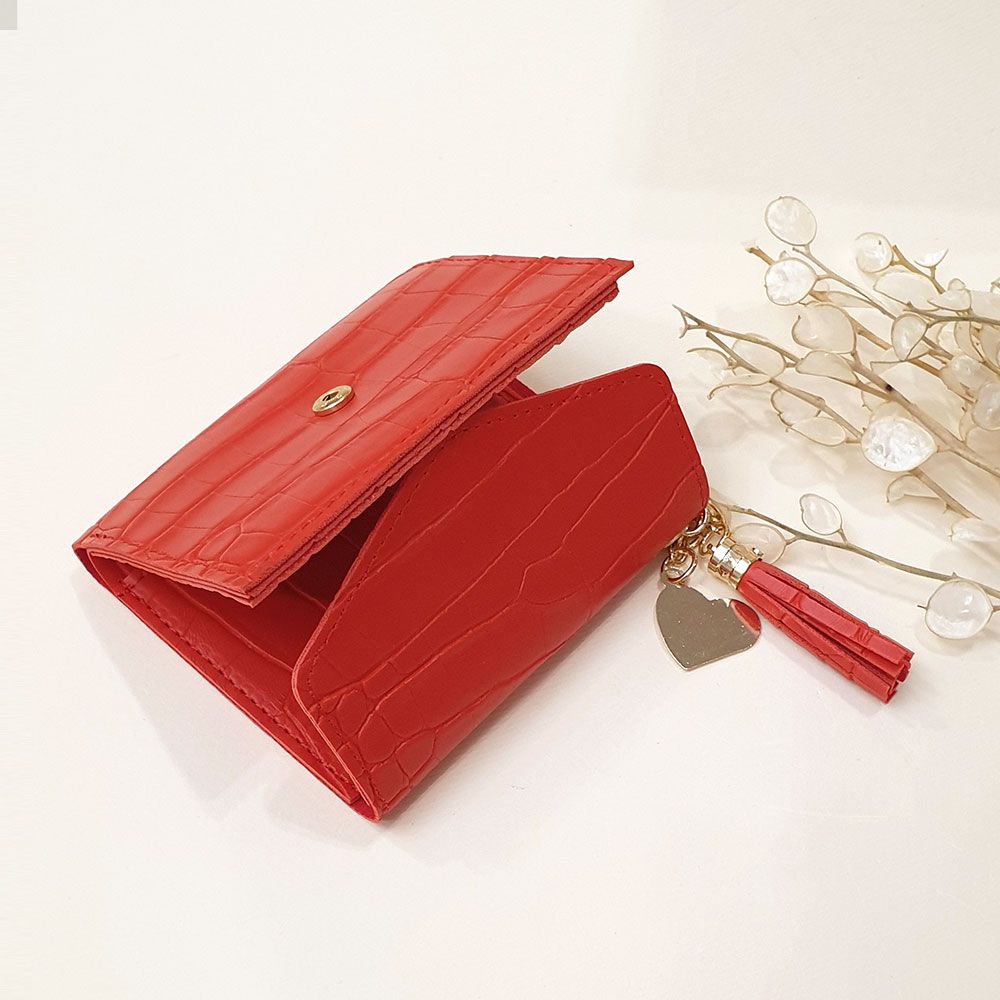 کیف پول و جاکارتی آویزدار سفید 