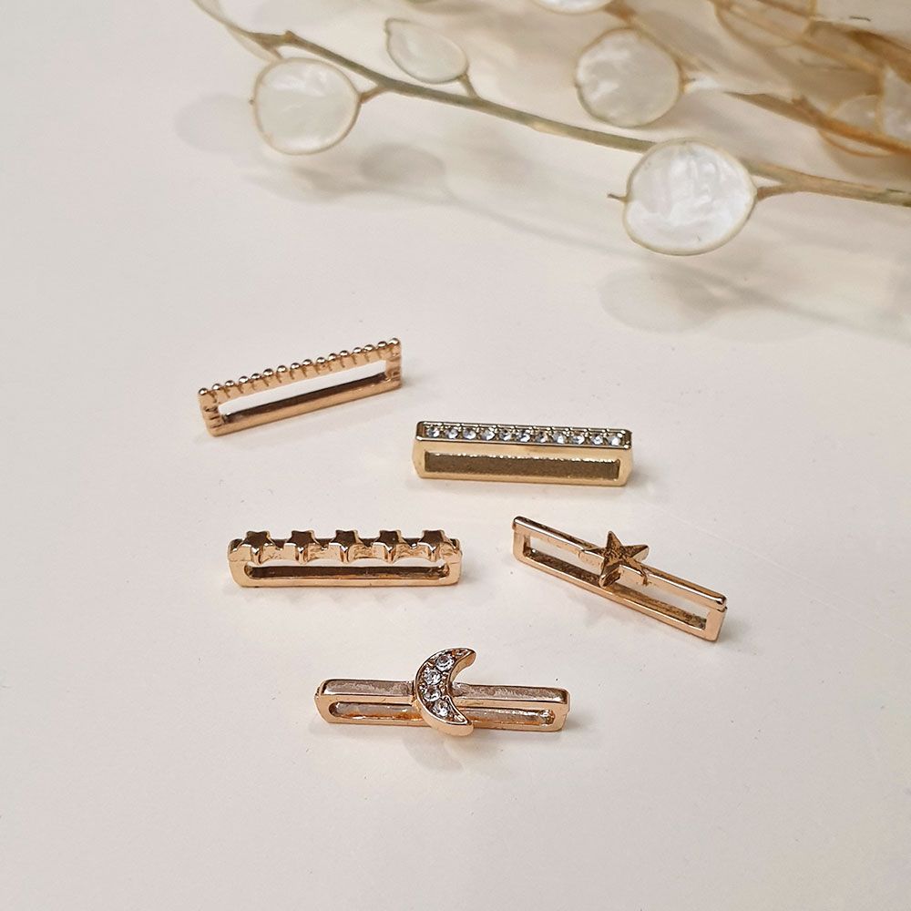 آویز ساعت پک 2 عددی ماه و ستاره طلایی 