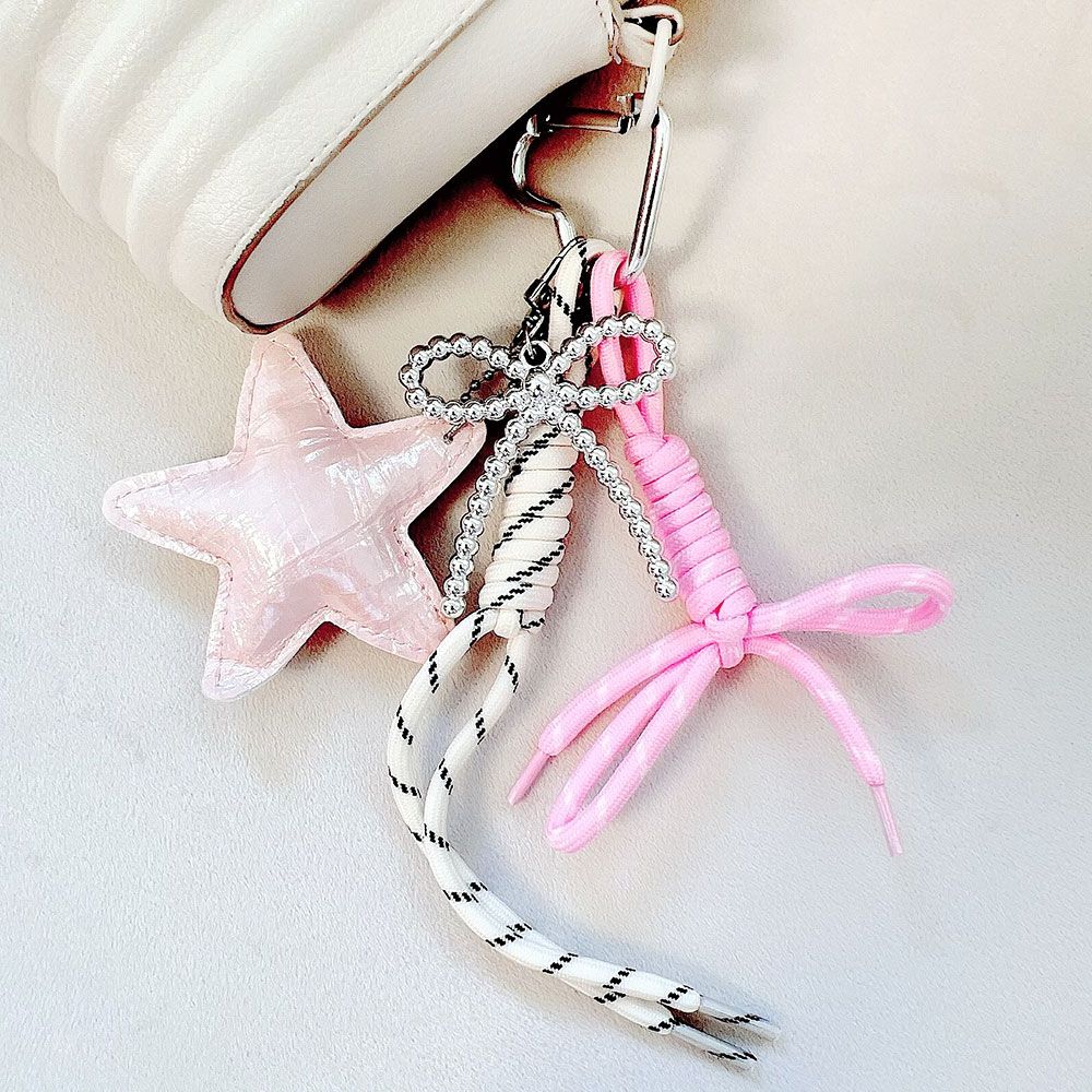 چارم بگ پاپیون با ستاره صورتی