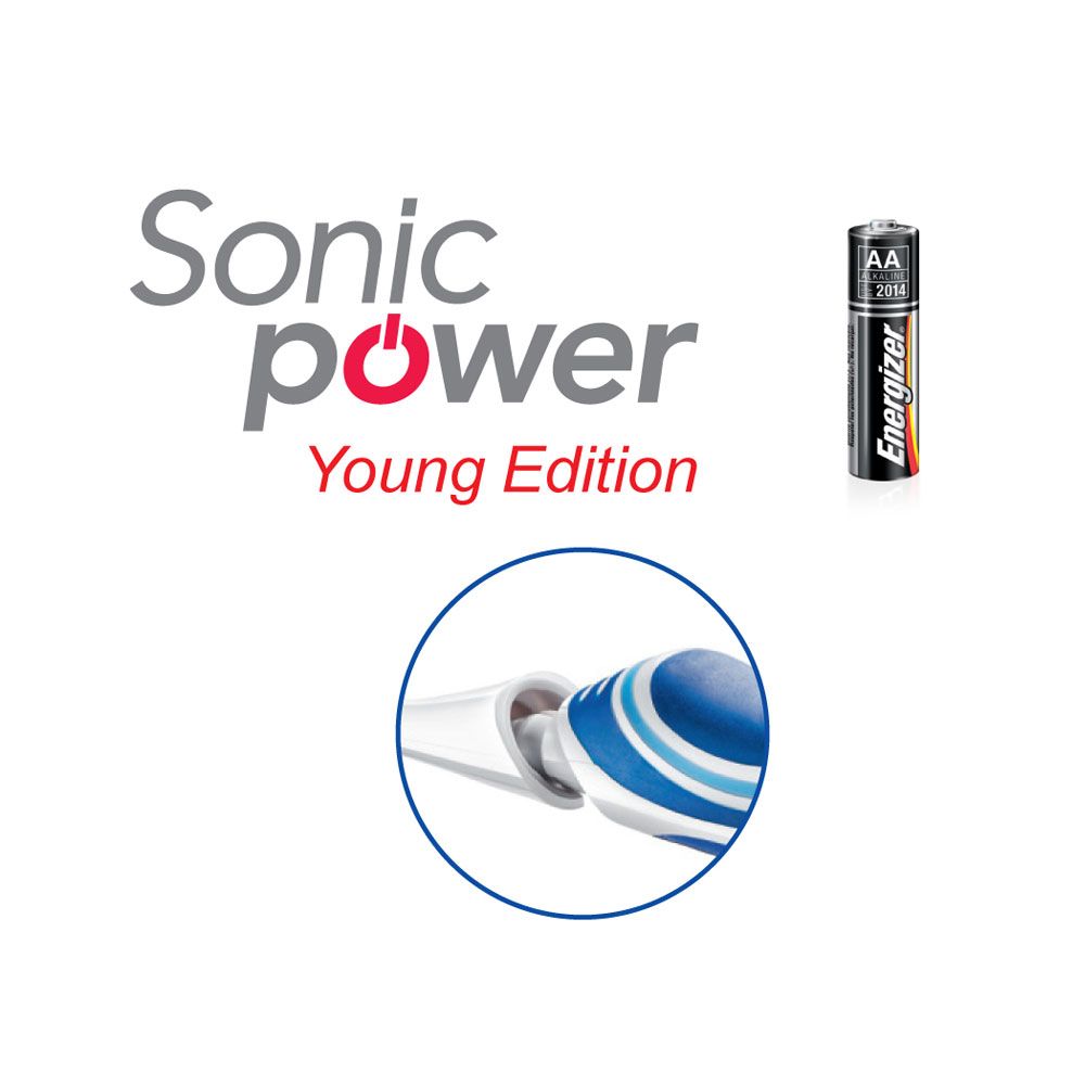 مسواک باطری‌دار سونیک پاور یانگ ادیشن نرم