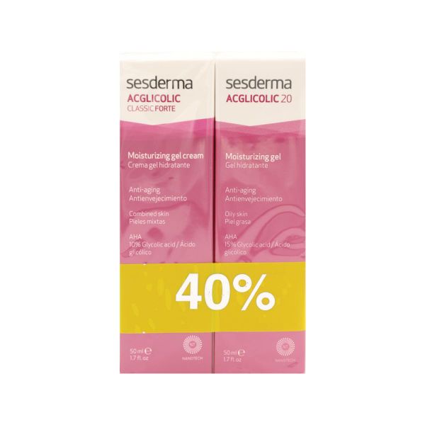 پک ژل کرم کلاسیک و ژل ضدچروک 20 ای سی گلایکولیک