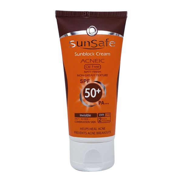 ضد آفتاب فاقد چربی آکنئیک بدون رنگ SPF50