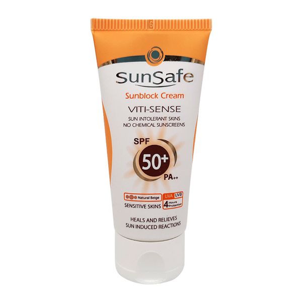ضد آفتاب بژ طبیعی فاقد جاذب شیمیایی SPF50