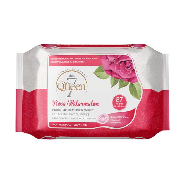دستمال مرطوب آرایش پاک کن پوست معمولی و چرب 27 عددی