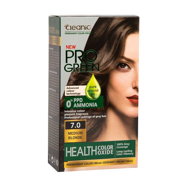 کیت رنگ موی طبیعی بدون آمونیاک زنانه 7.0