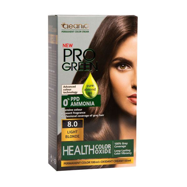 کیت رنگ موی طبیعی بدون آمونیاک زنانه 8.0