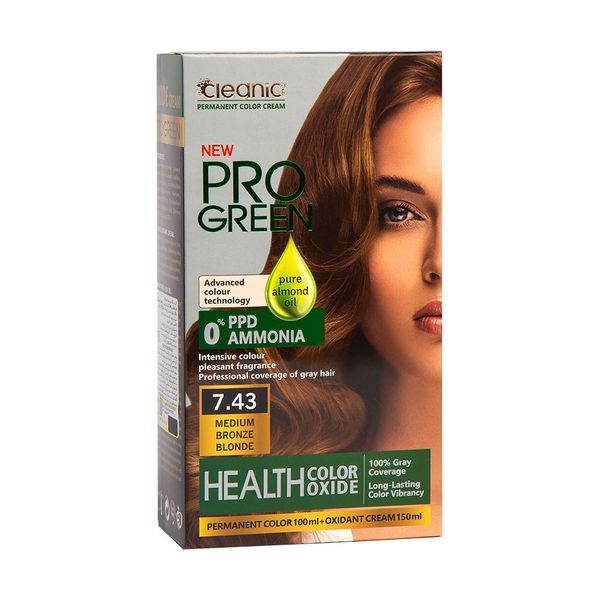 کیت رنگ موی برنز بدون آمونیاک زنانه 7.43