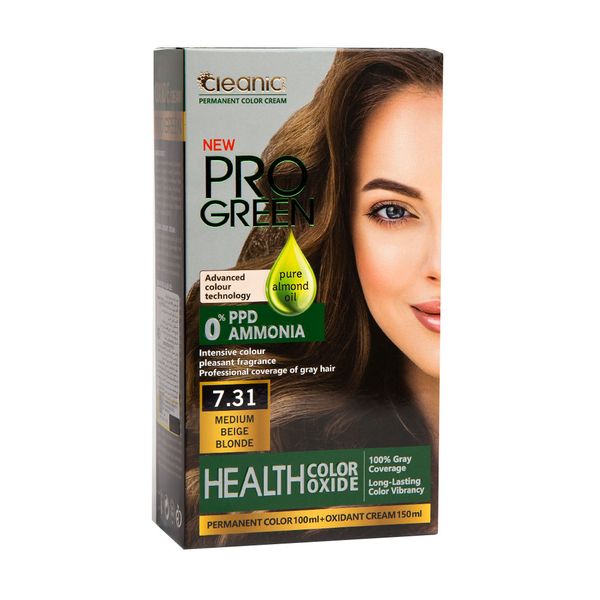 کیت رنگ موی بژ بدون آمونیاک زنانه 7.31