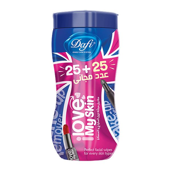 دستمال مرطوب آرایش کمر باریک 50 برگی