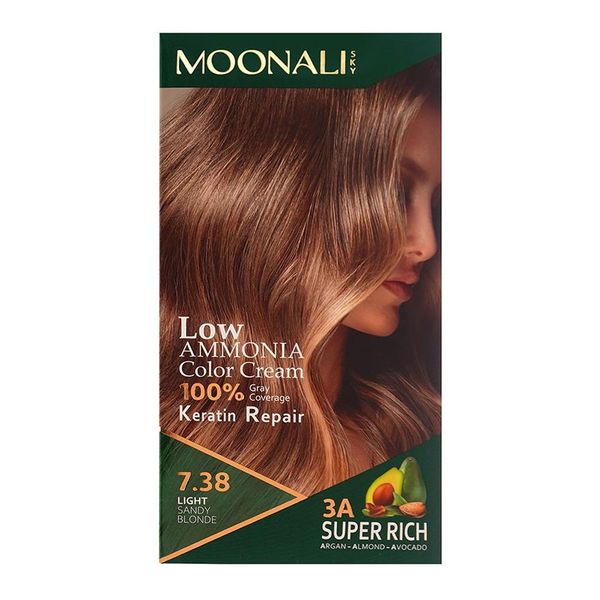 کیت رنگ مو سری رنگهای بلوند شنی 7.38