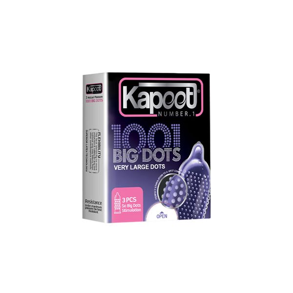 کاندوم 3 عددی Big Dots 1001