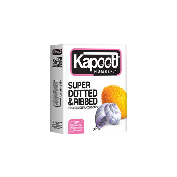 کاندوم 3 عددی Super Dotted And Ribbed