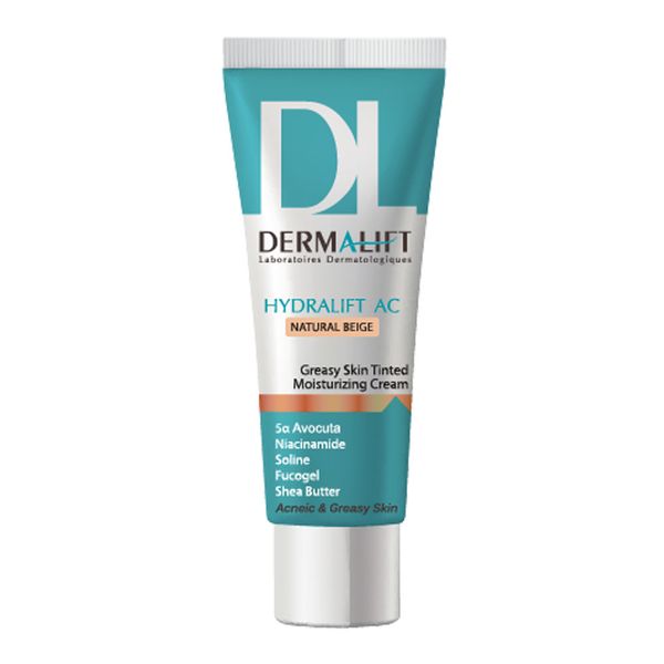 کرم مرطوب کننده رنگی پوست چرب هیدرا AC بژ طبیعی 