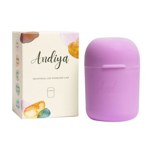 لیوان ضدعفونی کننده کاپ قاعدگی بنفش 