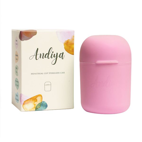 لیوان ضدعفونی کننده کاپ قاعدگی صورتی 