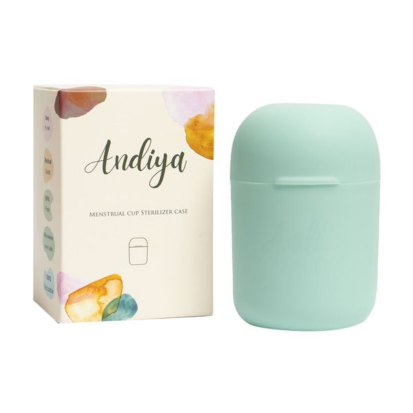 لیوان ضدعفونی کننده کاپ قاعدگی سبز 