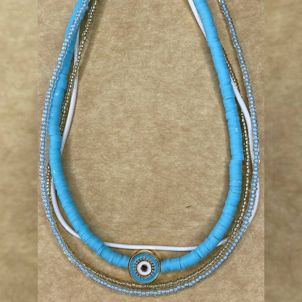 گردنبند چند رج چشم