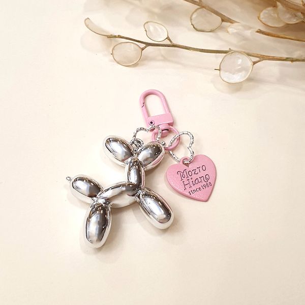 آویز بالن داگ نقره‌ای 