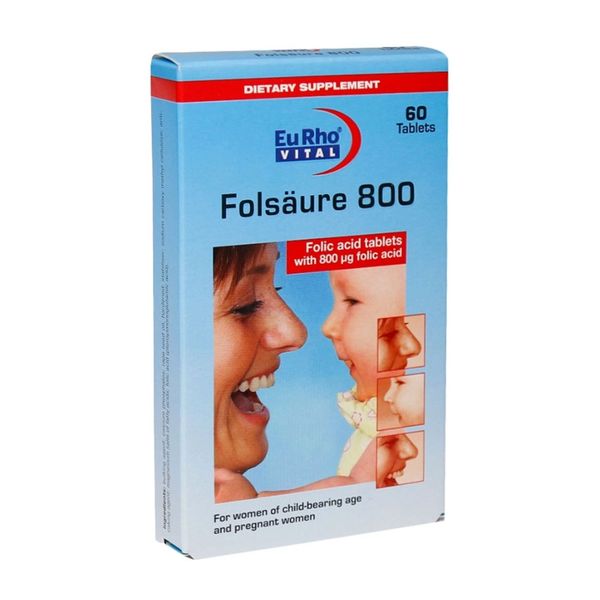 قرص فولیک اسید 800 میکرو گرم 60 عددی
