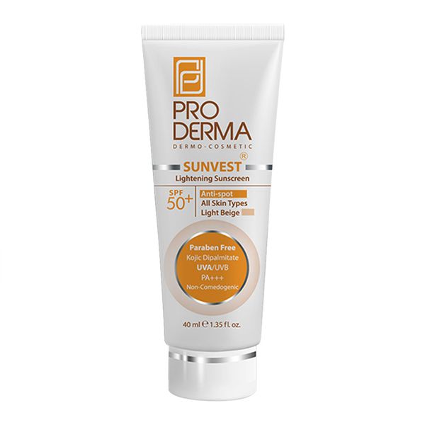 ضد آفتاب ضد لک و روشن کننده +SPF50 بژ روشن 