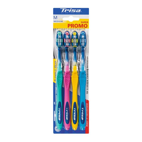 پک 4 عددی مسواک فلکسیبل هد متوسط