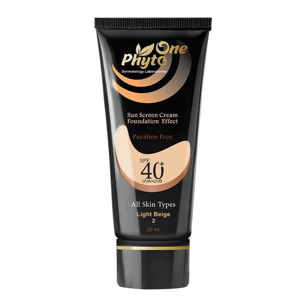 ضد آفتاب کرم پودری مناسب انواع پوست SPF40 بژ روشن 