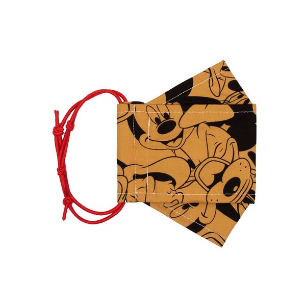 ماسک پارچه‌ای فیلتردار طرح میکی موس زرد 
