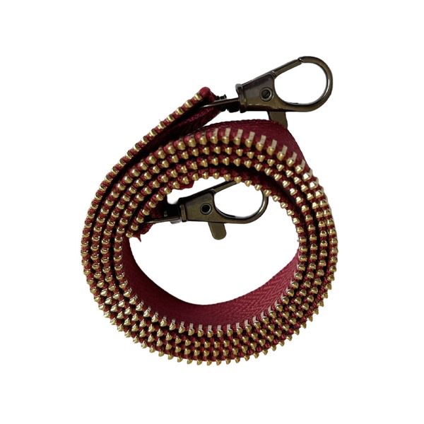 بند ماسک طرح زیپ زرشکی 