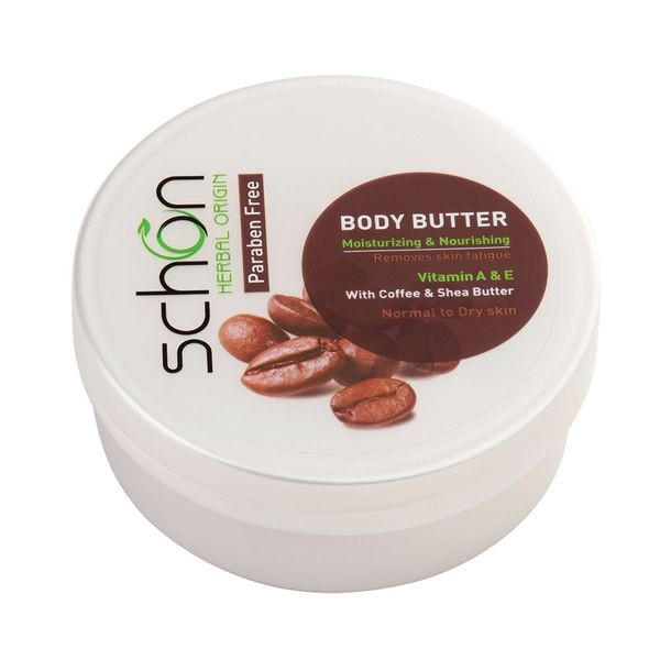 کرم بدن حاوی کره گیاهی قهوه