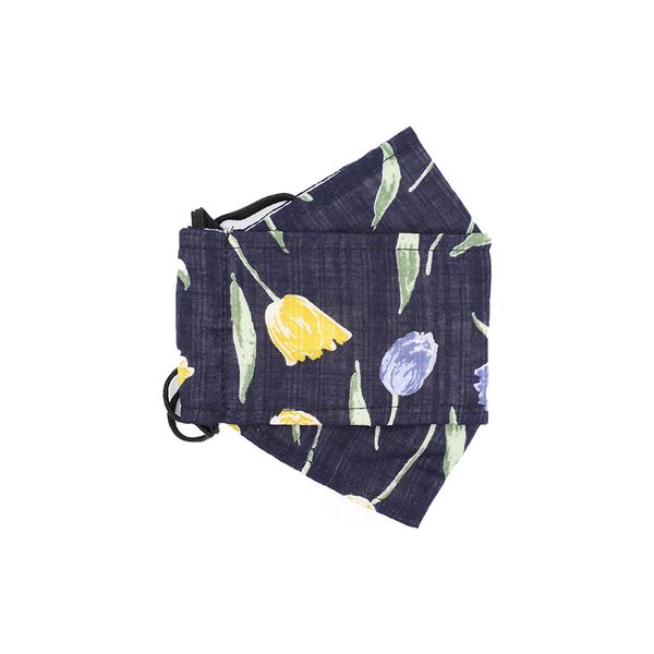 ماسک پارچه اى فیلتر دار طرح دشت سرمه ای