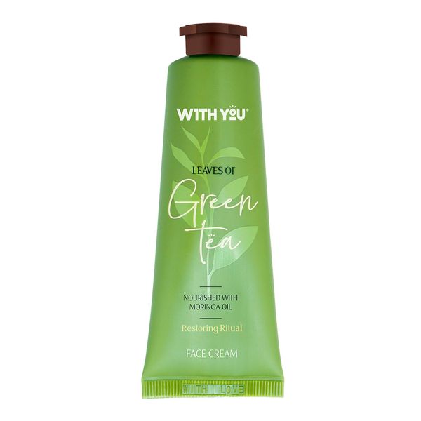 کرم صورت طبیعی حاوی عصاره چای سبز و روغن مورینگا