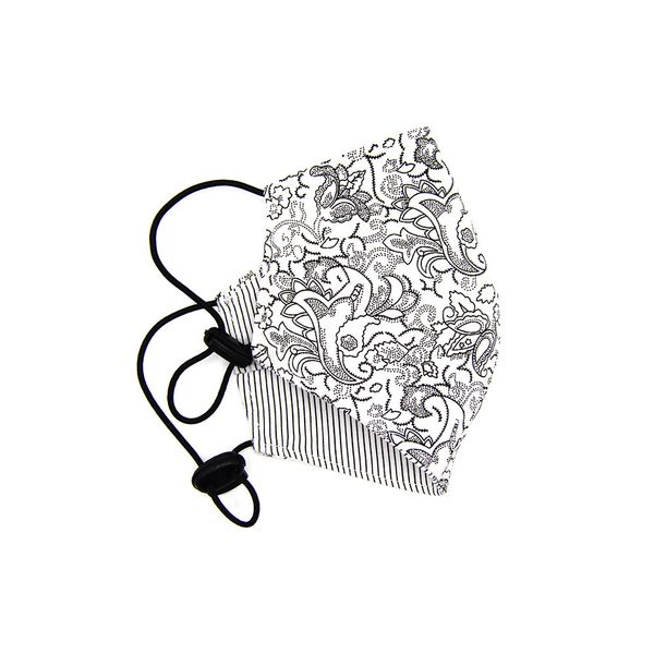 ماسک پارچه ای دو رو طرح بته جقه