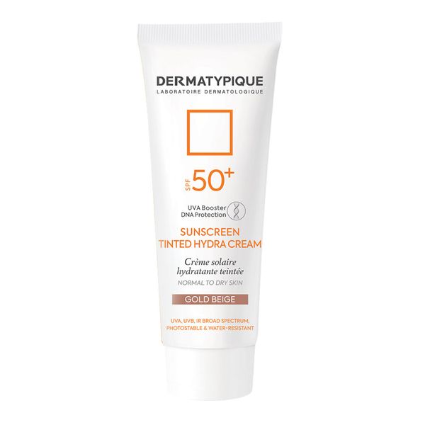 ضد آفتاب رنگی هیدرا پوست خشک +SPF50 بژ طلایی 