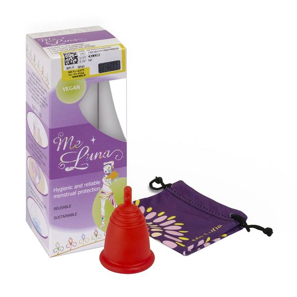 کاپ قاعدگی کلاسیک ساقه‌ای متوسط قرمز 