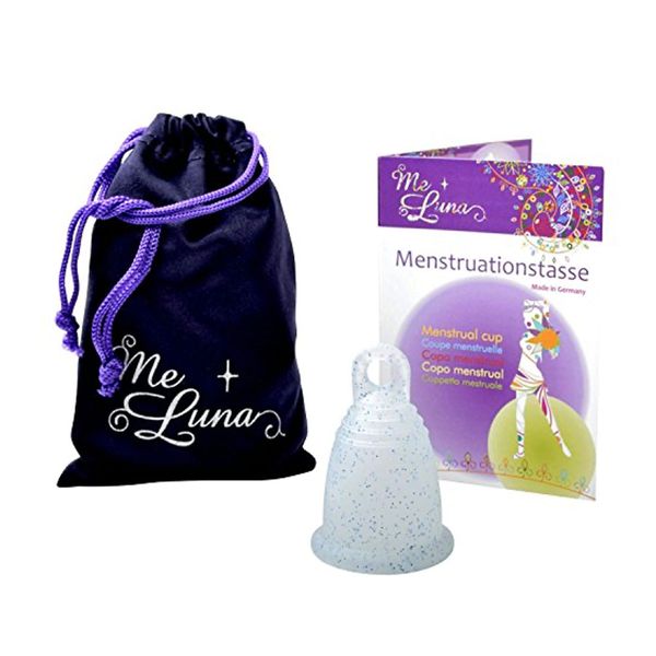 کاپ قاعدگی کلاسیک حلقه‌ای متوسط آبی اکلیلی 