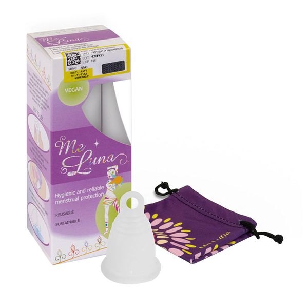 کاپ قاعدگی کلاسیک حلقه‌ای بزرگ سفید 