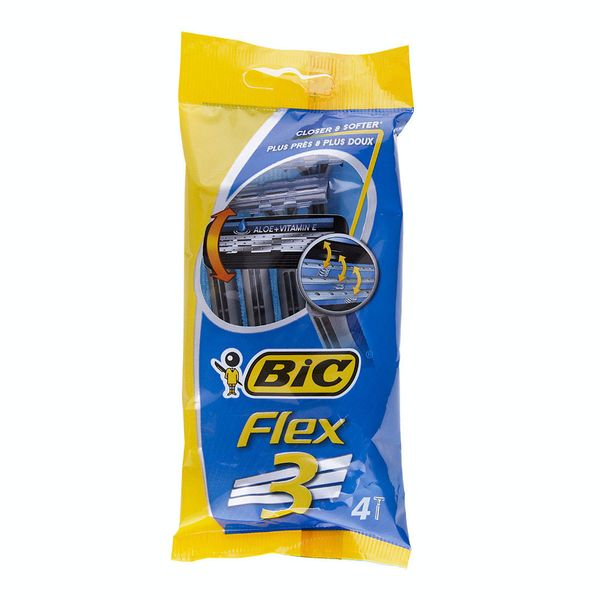 تیغ اصلاح آقایان فلکس 3 تیغه 4 عددی