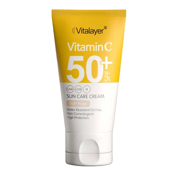 ضد آفتاب حاوی ویتامین C با +SPF50 بژ روشن 