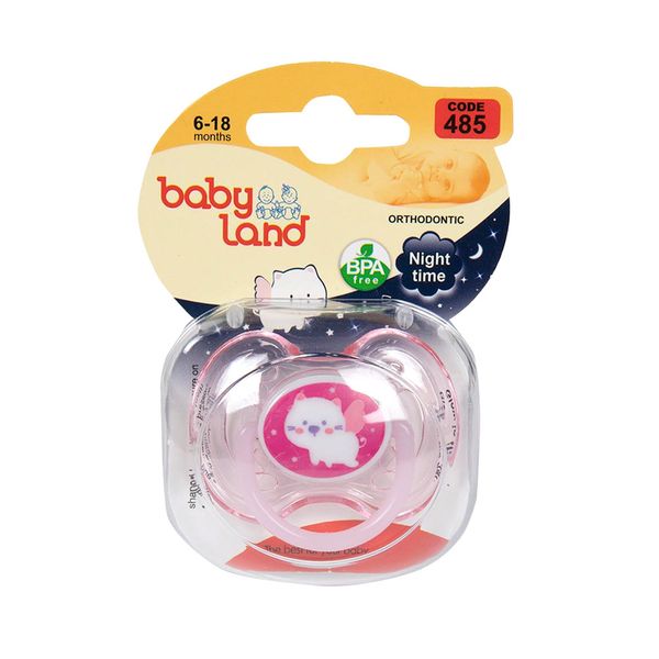 پستانک النا شب تاب ارتودنسی طرح گربه سایز 2 (6 تا 18 ماه) 