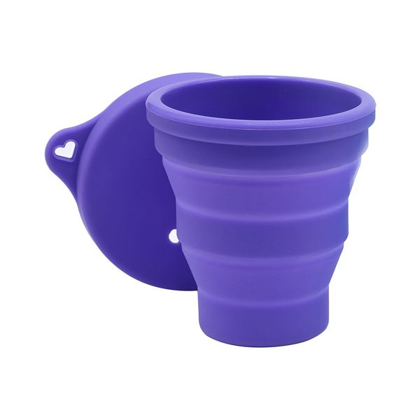 لیوان ضدعفونی کننده کاپ قاعدگی بنفش منفذ دار