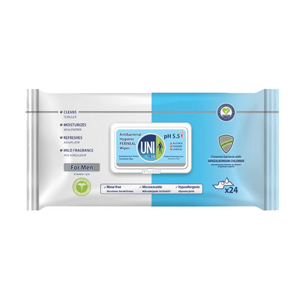 دستمال مرطوب پاک کننده بهداشتی ناحیه پرینال آقایان
