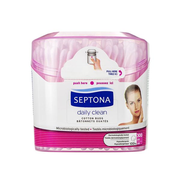 گوش پاک کن آرایشی با درب فشاری 300 عددی 