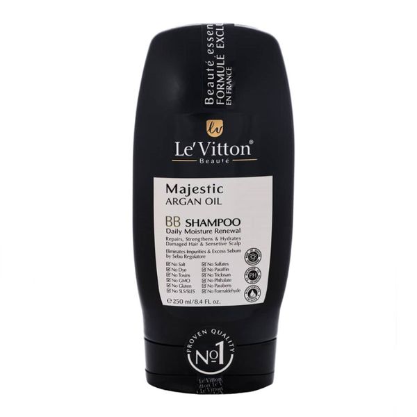 شامپو حاوی روغن آرگان و کراتین BB موهای خشک و آسیب دیده 250 میل 