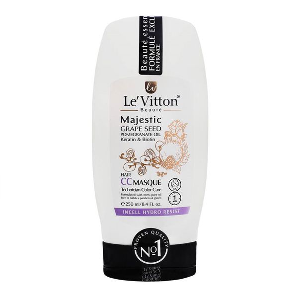 ماسک مو مغذی انگور و انار مدل CC MASQUE موهای رنگ شده 250 میل 